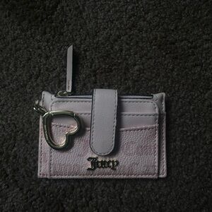 Juicy Couture Lavender Card Holder with Heart Charm